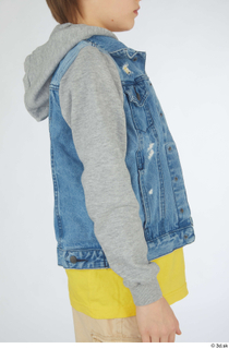 Novel arm casual dressed jeans jacket sleeve upper body 0006.jpg